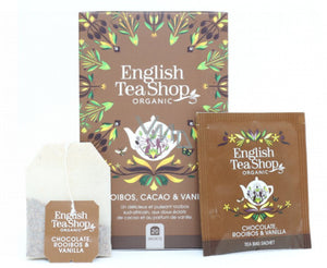 English Tea Shop Organic Tea - Chocolate, Rooibos & Vanilla 20 Teabags