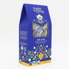 English Tea Organic Shop Earl Grey Tea 15 Pyramid Tea Bags