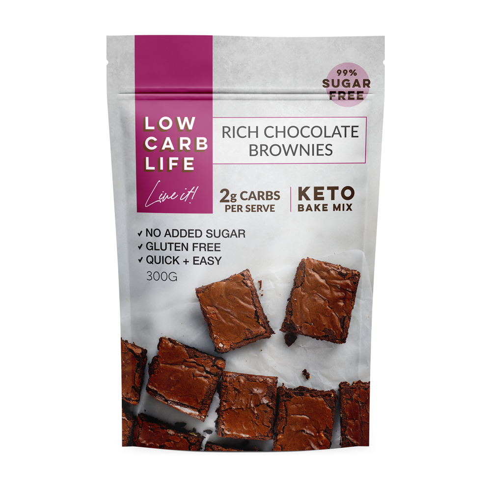 Low Carb Life - Keto Rich Chocolate Brownie Baking Mix (2g Carbs per serve)
